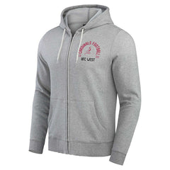 Arizona Cardinals Darius Rucker Collection Vintage Stripe Full-Zip Hoodie - Heather Gray - Fanatics