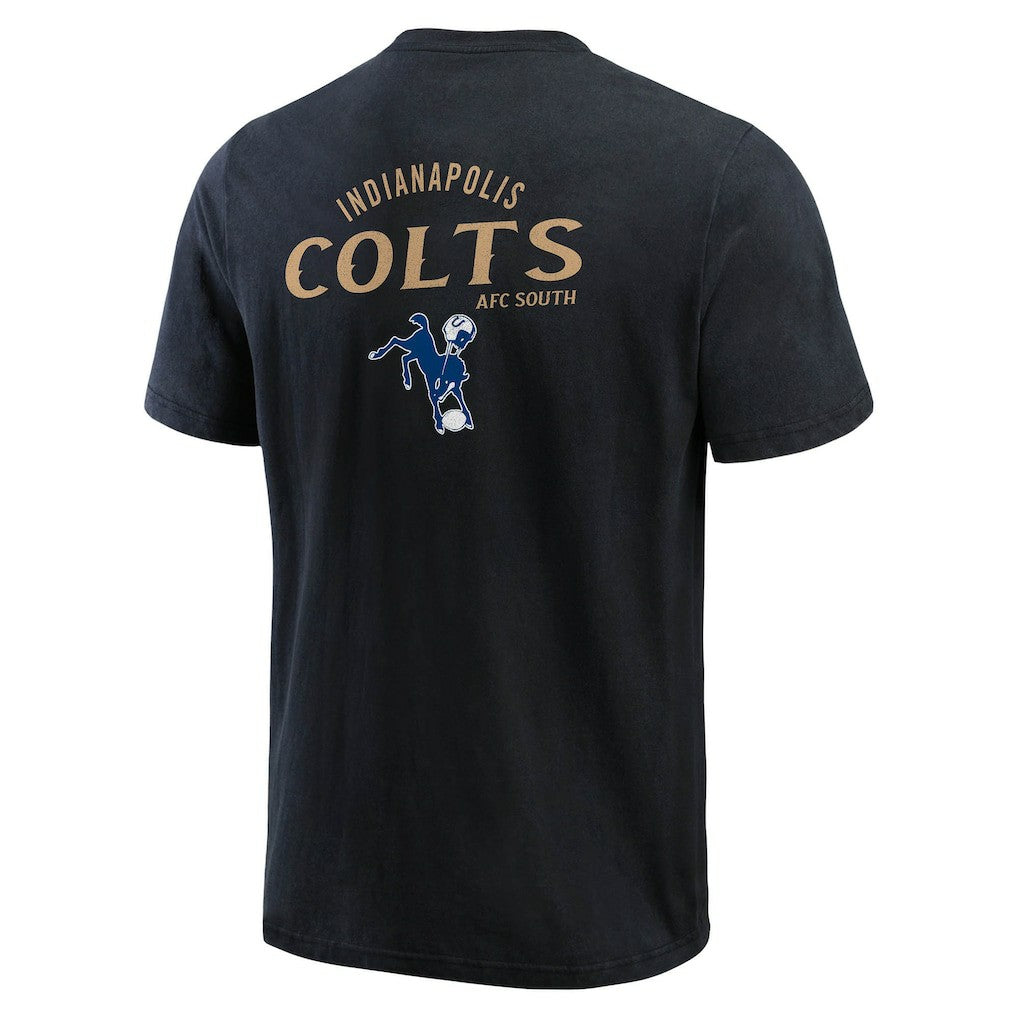 Indianapolis Colts Darius Rucker Collection Washed Henley T-Shirt - Black - Fanatics