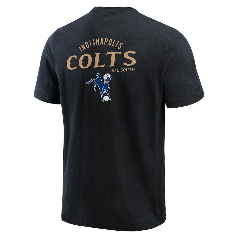 Indianapolis Colts Darius Rucker Collection Washed Henley T-Shirt - Black - Fanatics