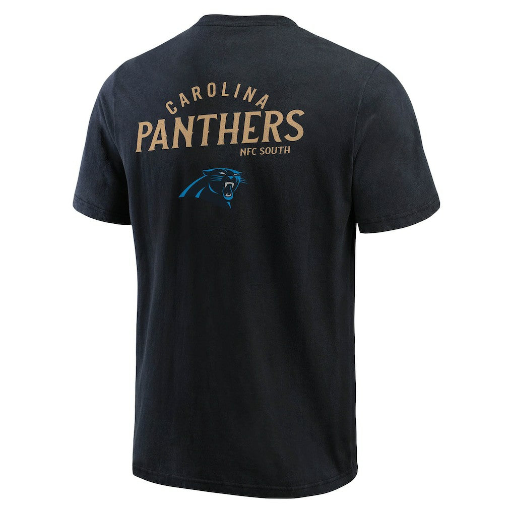 Carolina Panthers Darius Rucker Collection Washed Henley T-Shirt - Black - Fanatics