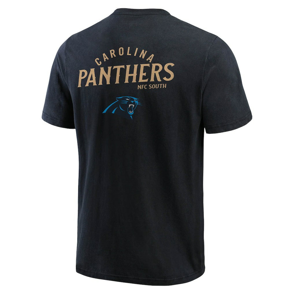 Carolina Panthers Darius Rucker Collection Washed Henley T-Shirt - Black - Fanatics