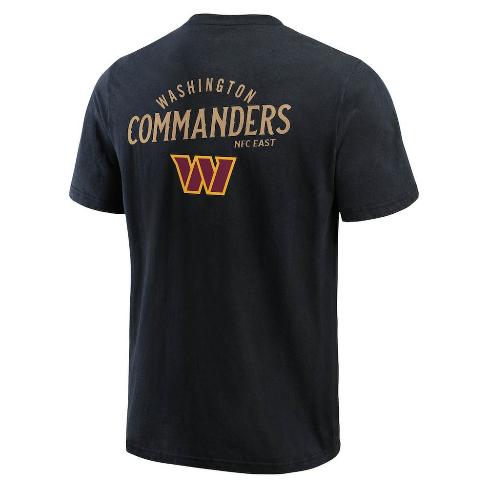 Washington Commanders Darius Rucker Collection Washed Henley T-Shirt - Black - Fanatics