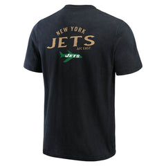 New York Jets Darius Rucker Collection Washed Henley T-Shirt - Black - Fanatics