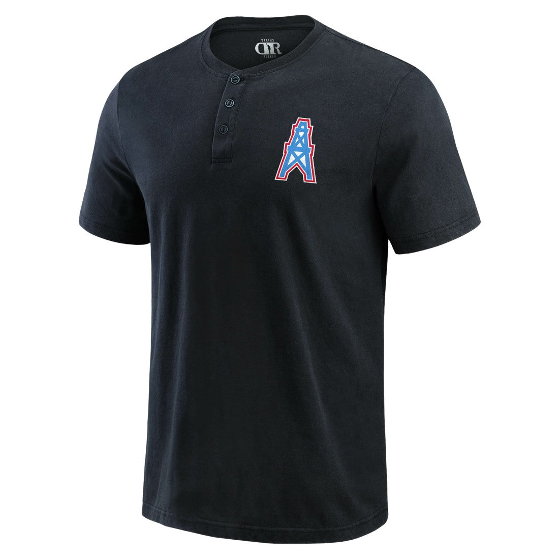 Tennessee Titans Darius Rucker Collection Washed Henley T-Shirt - Black - Fanatics