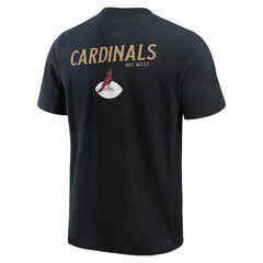 Arizona Cardinals Darius Rucker Collection Washed Henley T-Shirt - Black - Fanatics