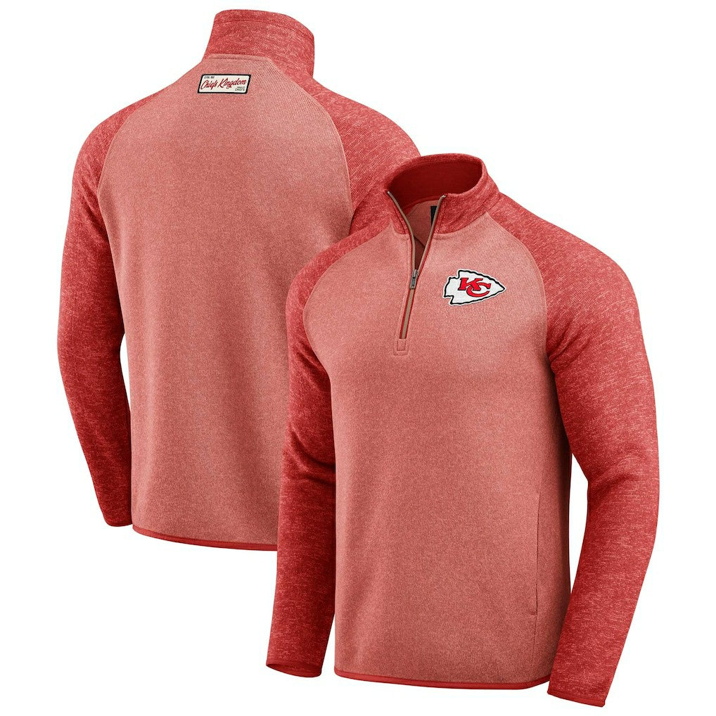 Kansas City Chiefs Darius Rucker Collection Tonal Quarter-Zip Jacket - Red - Fanatics
