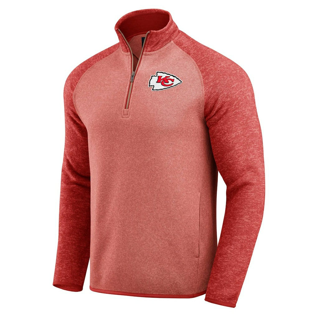 Kansas City Chiefs Darius Rucker Collection Tonal Quarter-Zip Jacket - Red - Fanatics