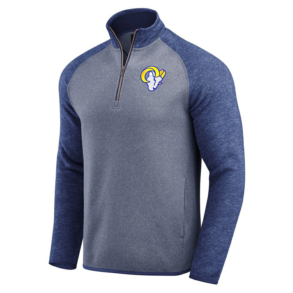 Los Angeles Rams Darius Rucker Collection Tonal Quarter-Zip Jacket - Blue - Fanatics