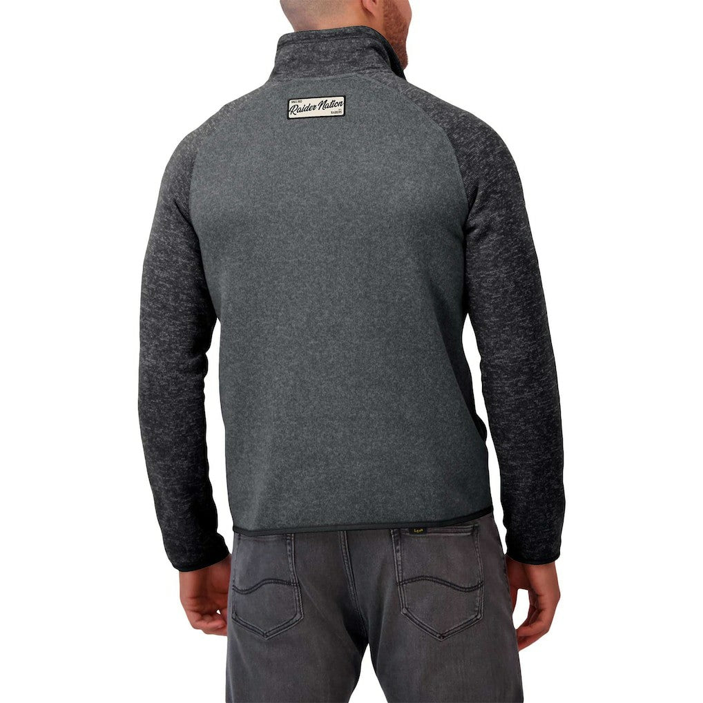 Las Vegas Raiders Darius Rucker Collection Tonal Quarter-Zip Jacket - Black - Fanatics