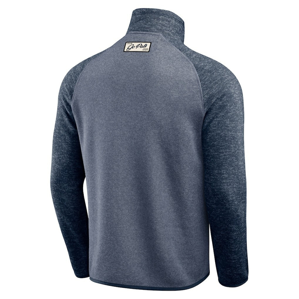 New England Patriots Darius Rucker Collection Tonal Quarter-Zip Jacket - Navy - Fanatics