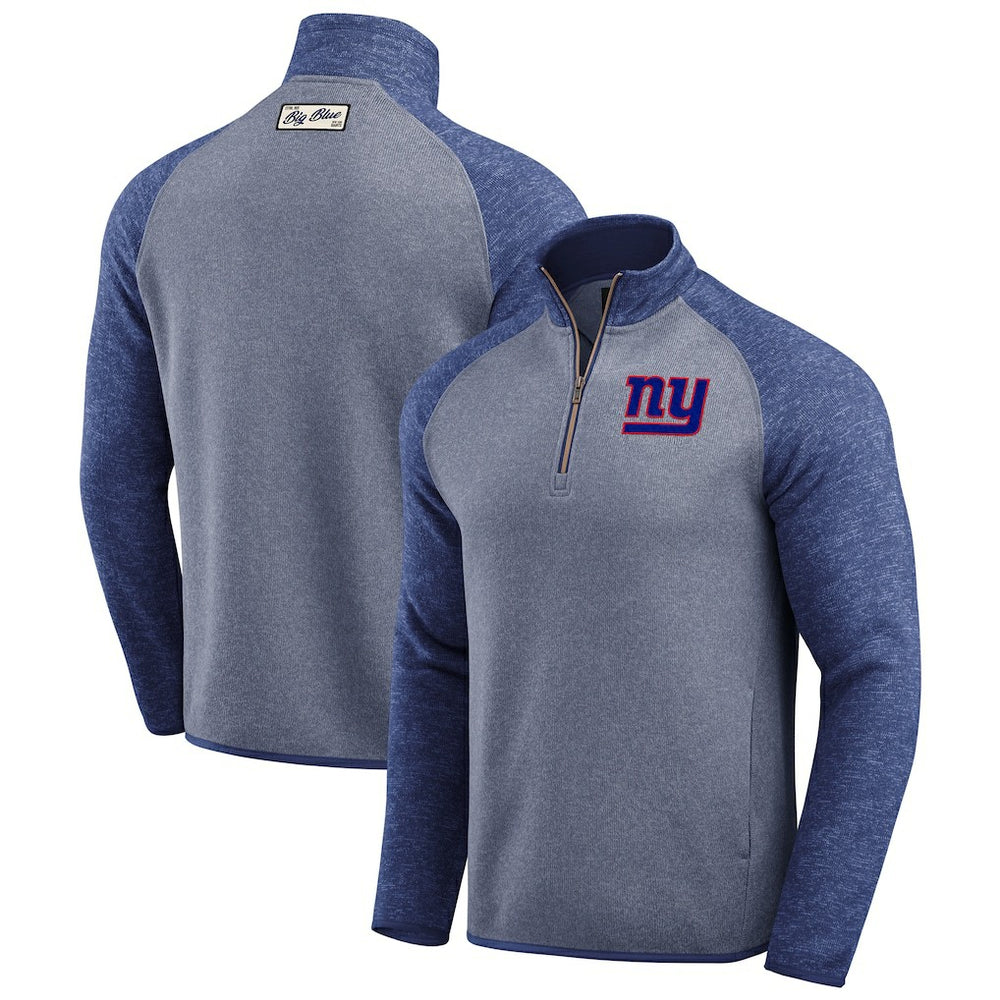 New York Giants Darius Rucker Collection Tonal Quarter-Zip Jacket - Blue - Fanatics
