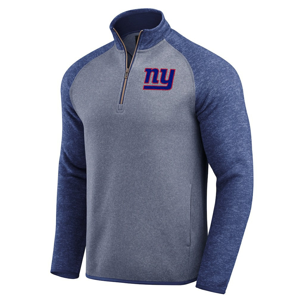 New York Giants Darius Rucker Collection Tonal Quarter-Zip Jacket - Blue - Fanatics