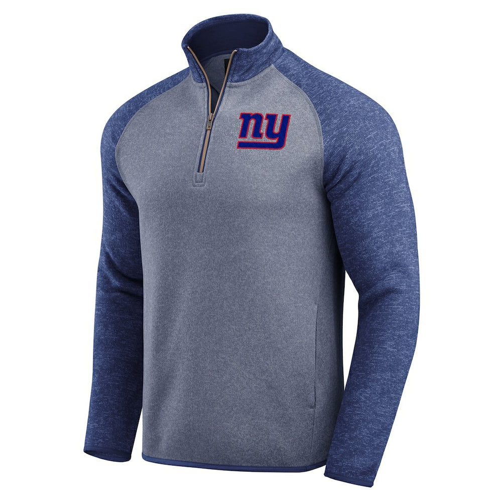 New York Giants Darius Rucker Collection Tonal Quarter-Zip Jacket - Blue - Fanatics