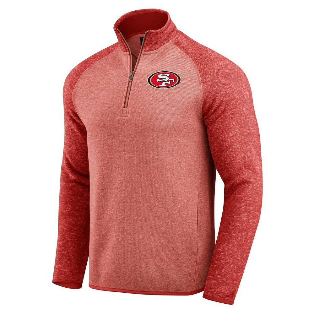 San Francisco 49ers Darius Rucker Collection Tonal Quarter-Zip Jacket - Scarlet - Fanatics