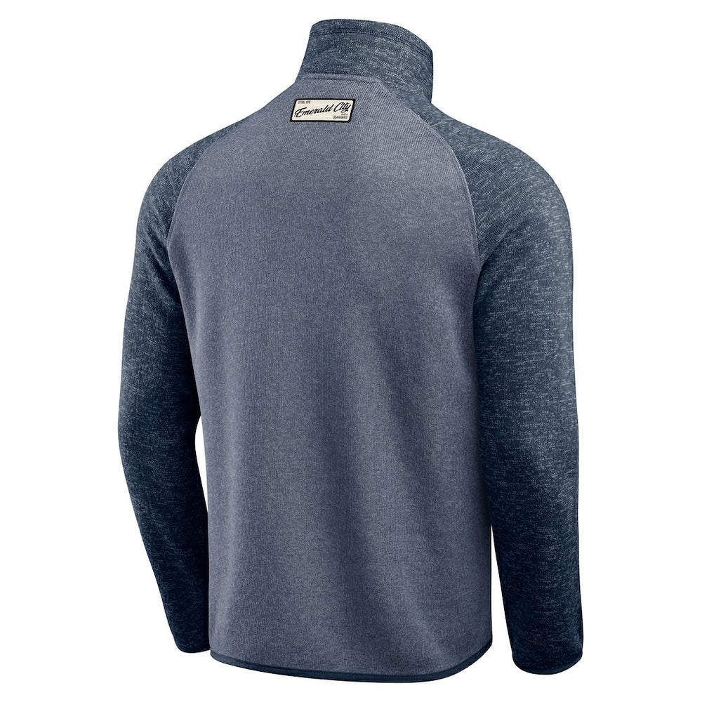 Seattle Seahawks Darius Rucker Collection Tonal Quarter-Zip Jacket - College Navy - Fanatics