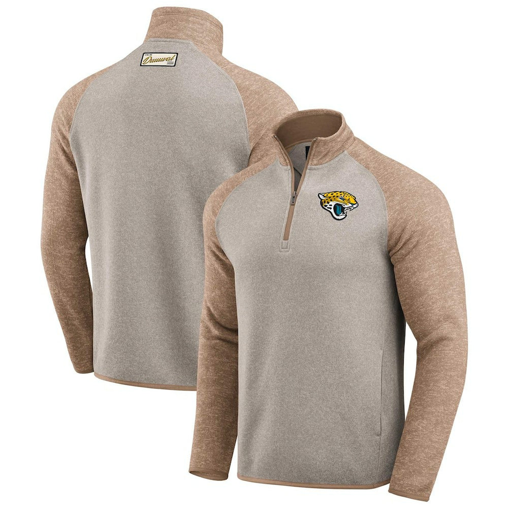 Jacksonville Jaguars Darius Rucker Collection Tonal Quarter-Zip Jacket - Tan - Fanatics