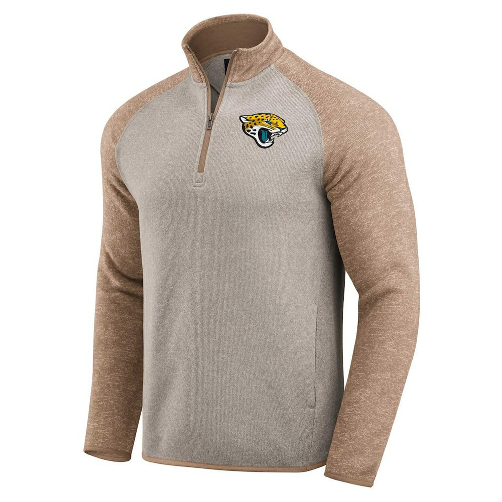 Jacksonville Jaguars Darius Rucker Collection Tonal Quarter-Zip Jacket - Tan - Fanatics