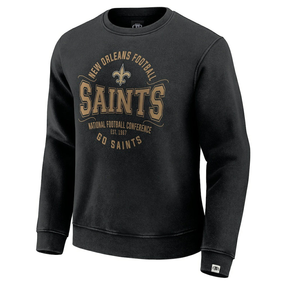 New Orleans Saints Darius Rucker Collection Vintage Pullover Sweatshirt - Black - Fanatics