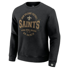 New Orleans Saints Darius Rucker Collection Vintage Pullover Sweatshirt - Black - Fanatics