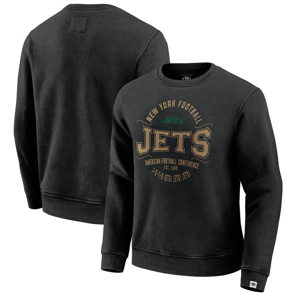 New York Jets Darius Rucker Collection Vintage Pullover Sweatshirt - Black - Fanatics