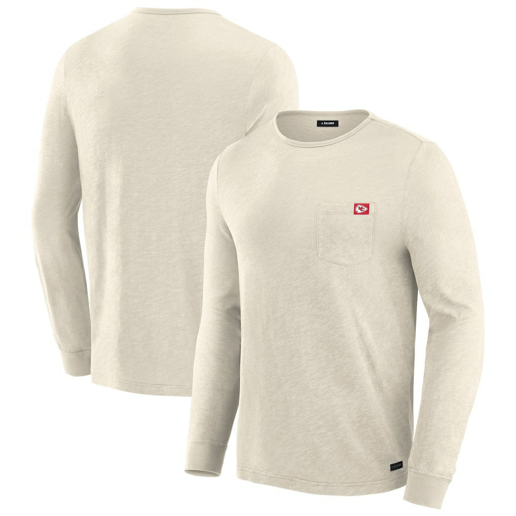 Kansas City Chiefs J. Palmer In-The-Pocket Long Sleeve T-Shirt - Cream - NFL