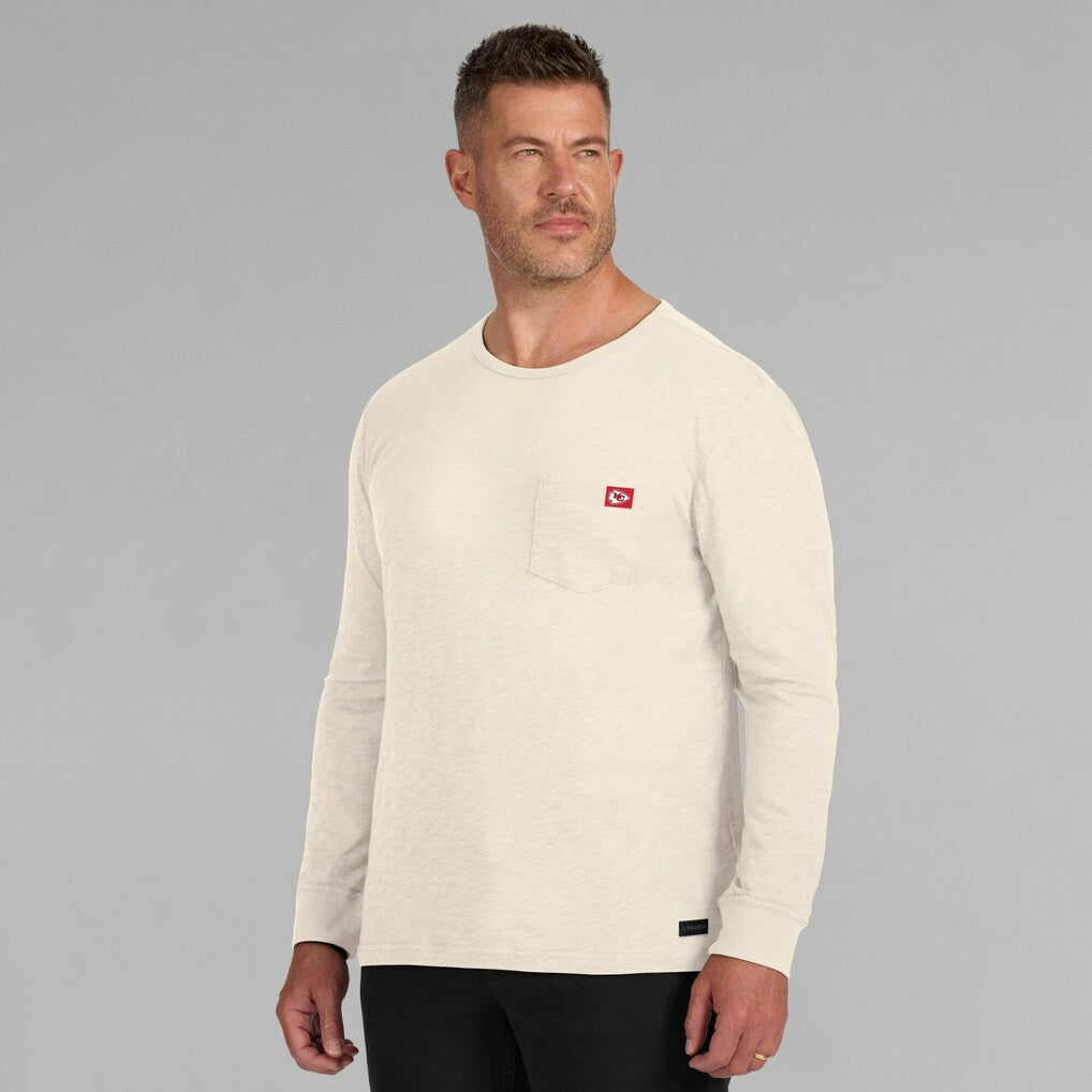 Kansas City Chiefs J. Palmer In-The-Pocket Long Sleeve T-Shirt - Cream - NFL