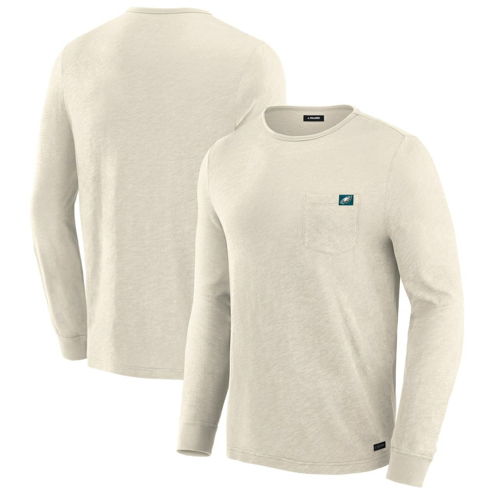 Philadelphia Eagles J. Palmer In-The-Pocket Long Sleeve T-Shirt - Cream - NFL