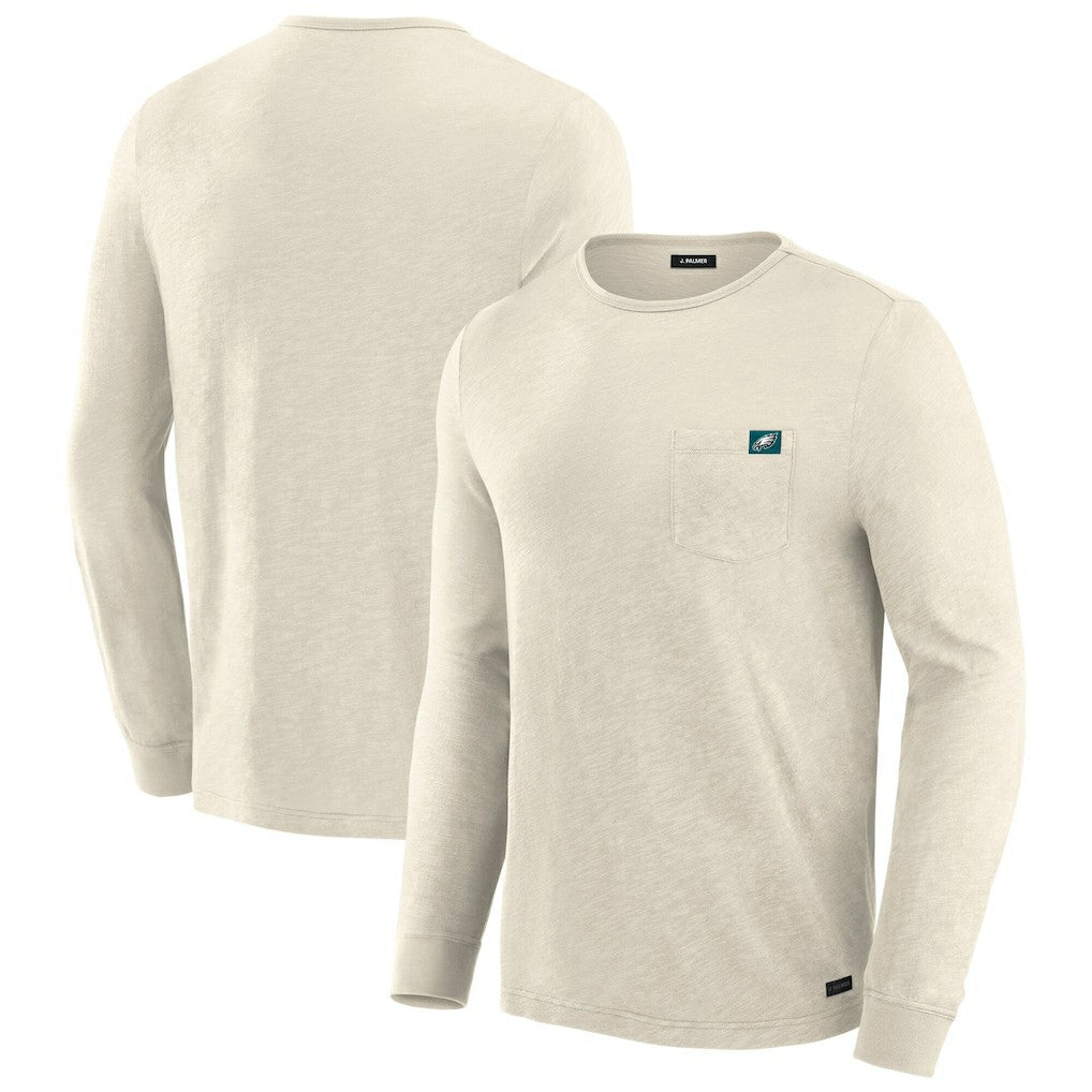 Philadelphia Eagles J. Palmer In-The-Pocket Long Sleeve T-Shirt - Cream - NFL