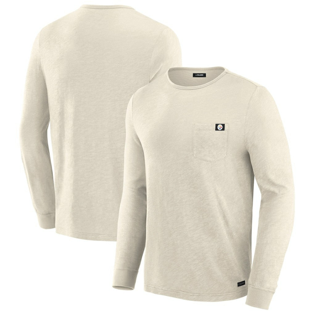 Pittsburgh Steelers J. Palmer In-The-Pocket Long Sleeve T-Shirt - Cream - NFL