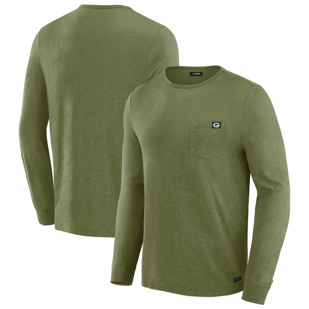 Green Bay Packers J. Palmer In-The-Pocket Long Sleeve T-Shirt - Olive - NFL