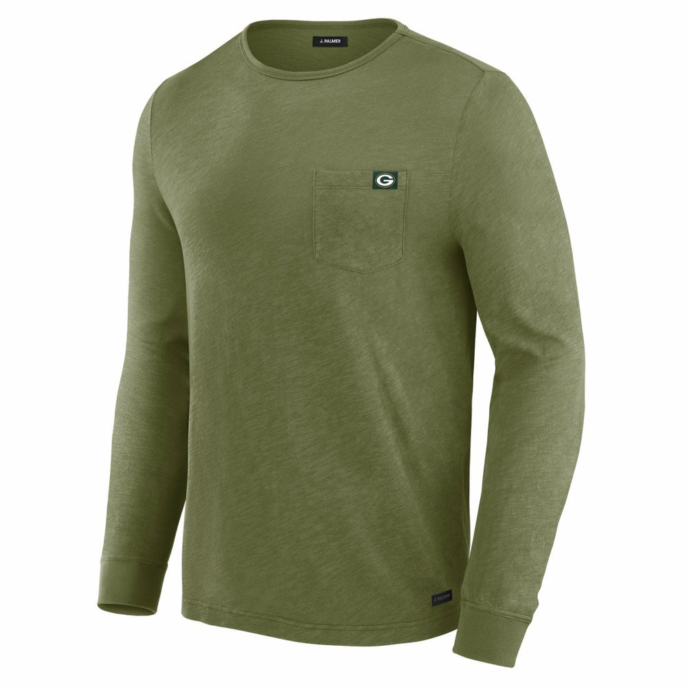 Green Bay Packers J. Palmer In-The-Pocket Long Sleeve T-Shirt - Olive - NFL
