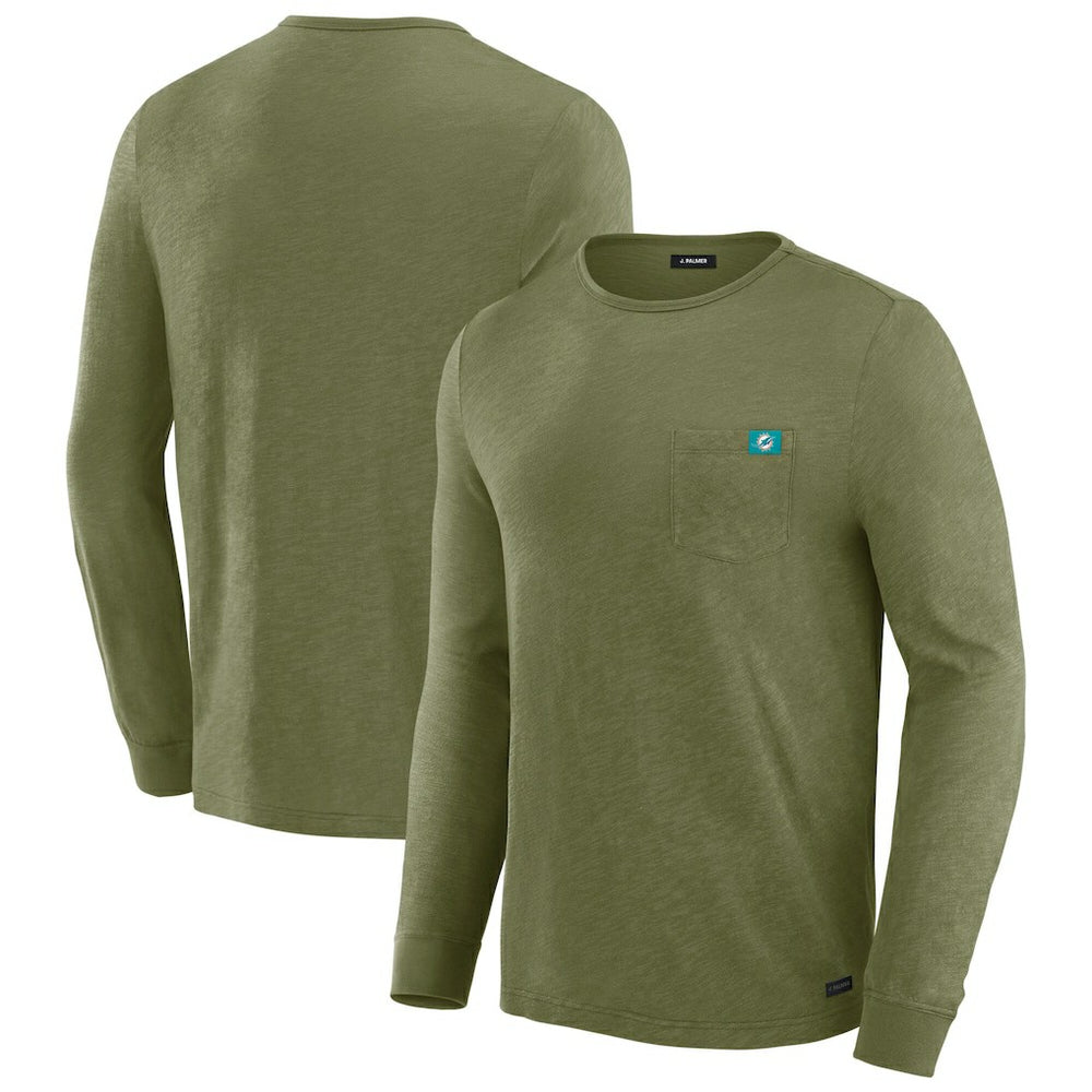 Miami Dolphins J. Palmer In-The-Pocket Long Sleeve T-Shirt - Olive - NFL