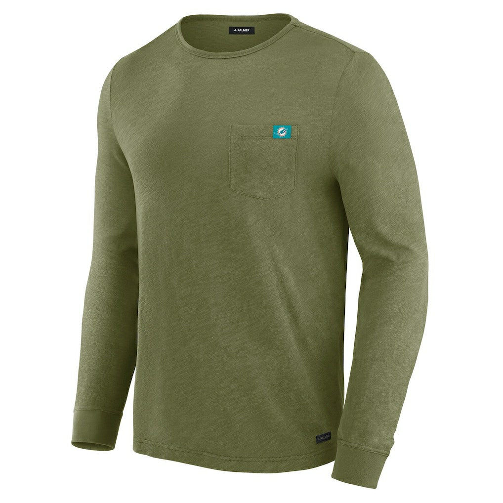 Miami Dolphins J. Palmer In-The-Pocket Long Sleeve T-Shirt - Olive - NFL