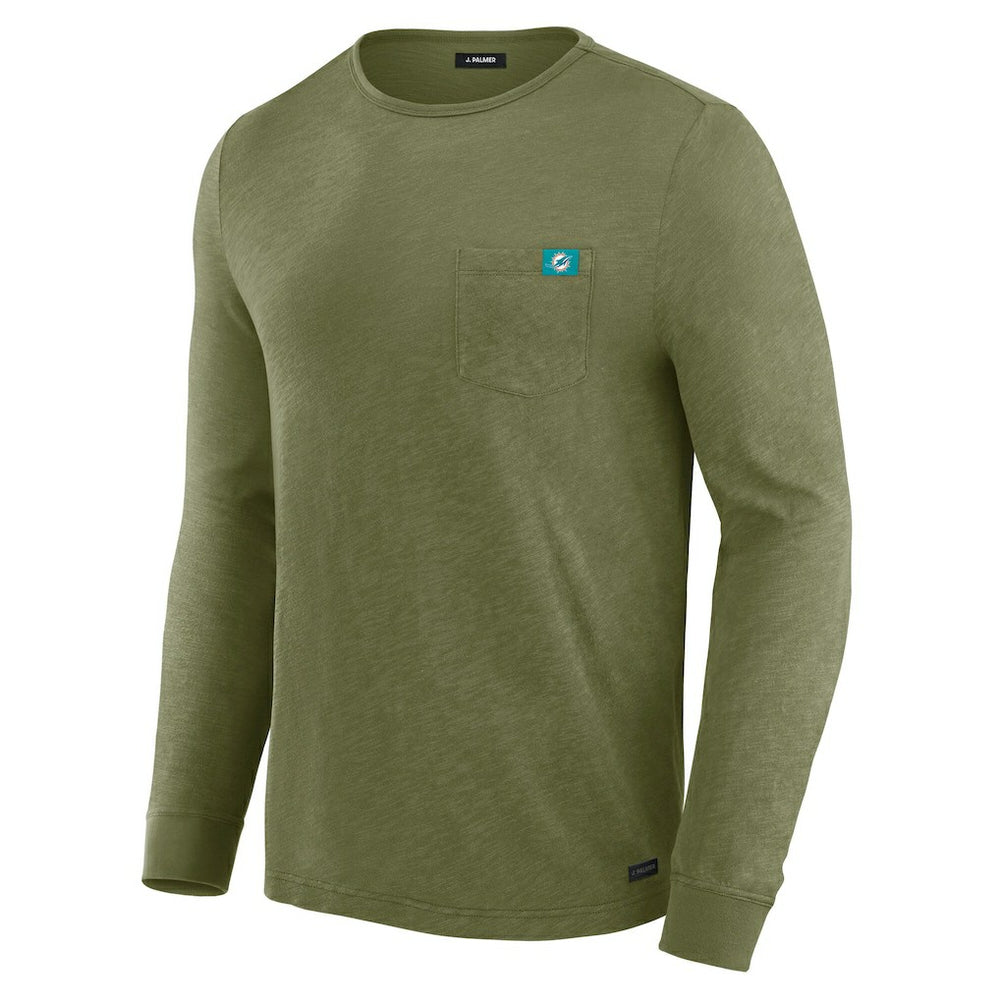 Miami Dolphins J. Palmer In-The-Pocket Long Sleeve T-Shirt - Olive - NFL