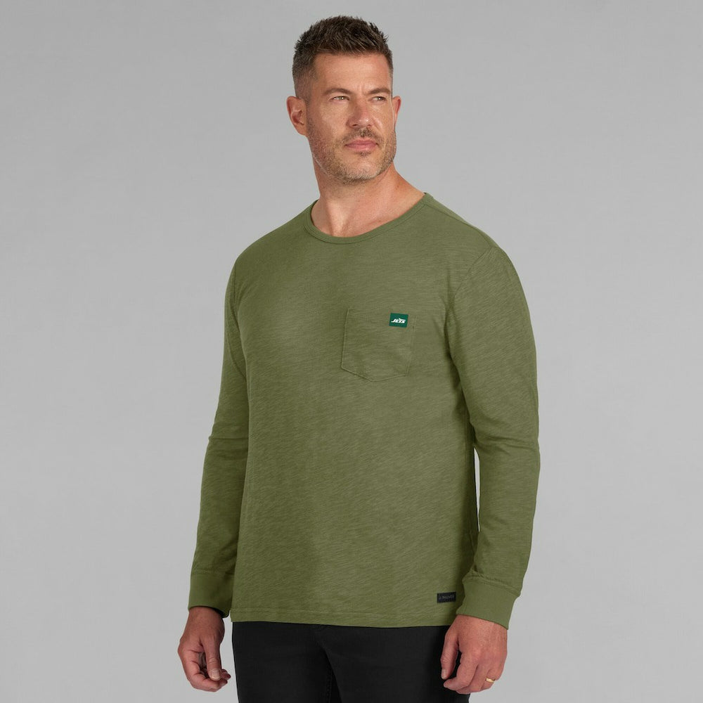New York Jets J. Palmer In-The-Pocket Long Sleeve T-Shirt - Olive - NFL