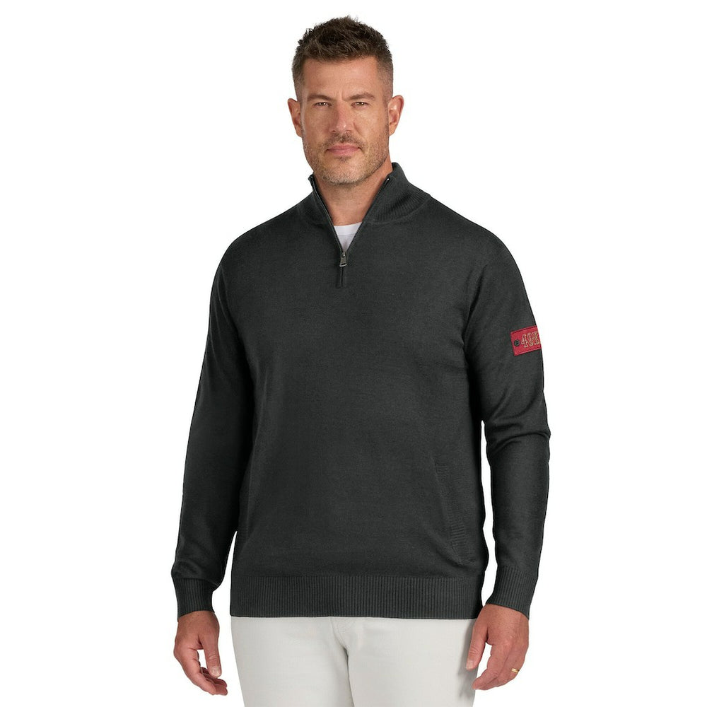 San Francisco 49ers J. Palmer Franchise Quarter-Zip Sweater - Black - NFL