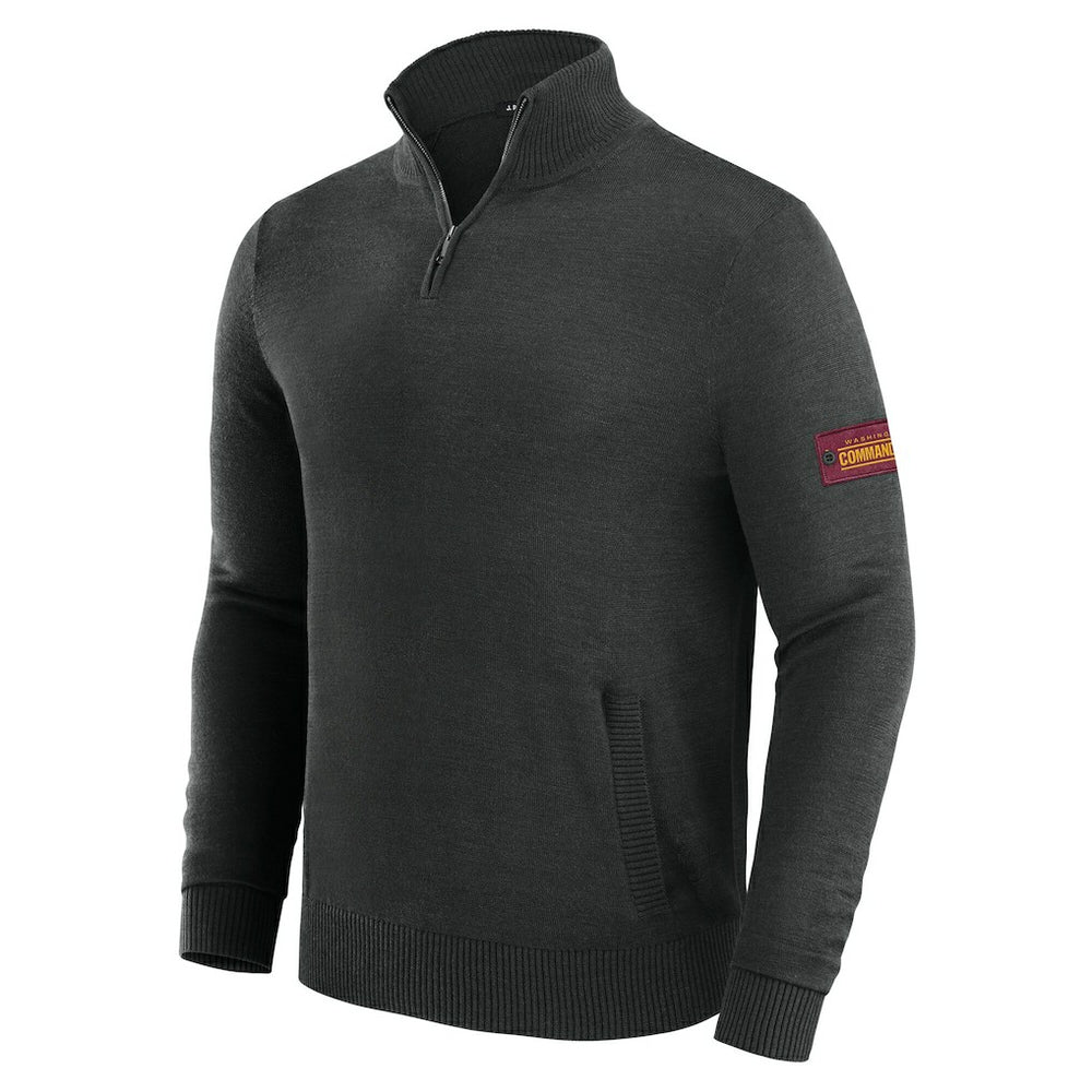 Washington Commanders J. Palmer Franchise Quarter-Zip Sweater - Black - NFL