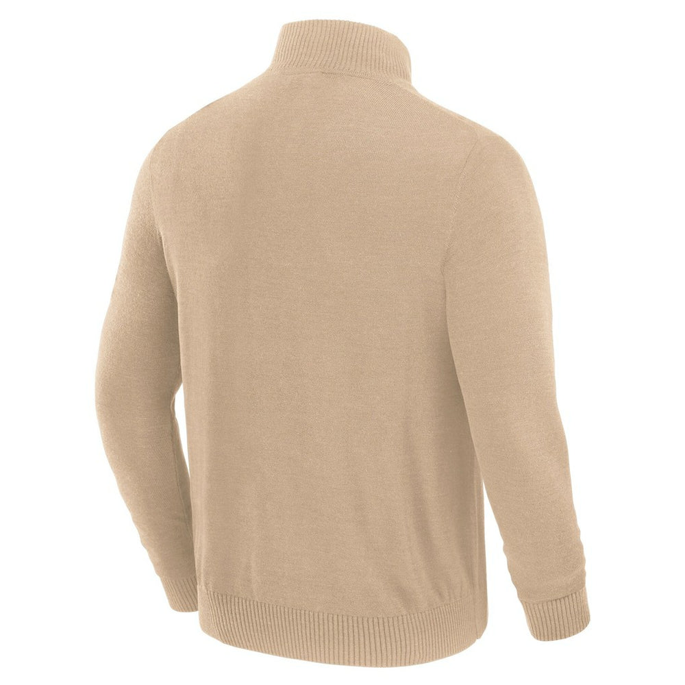 Kansas City Chiefs J. Palmer Franchise Quarter-Zip Sweater - Tan - NFL