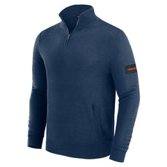 Chicago Bears J. Palmer Franchise Quarter-Zip Sweater - Navy - NFL