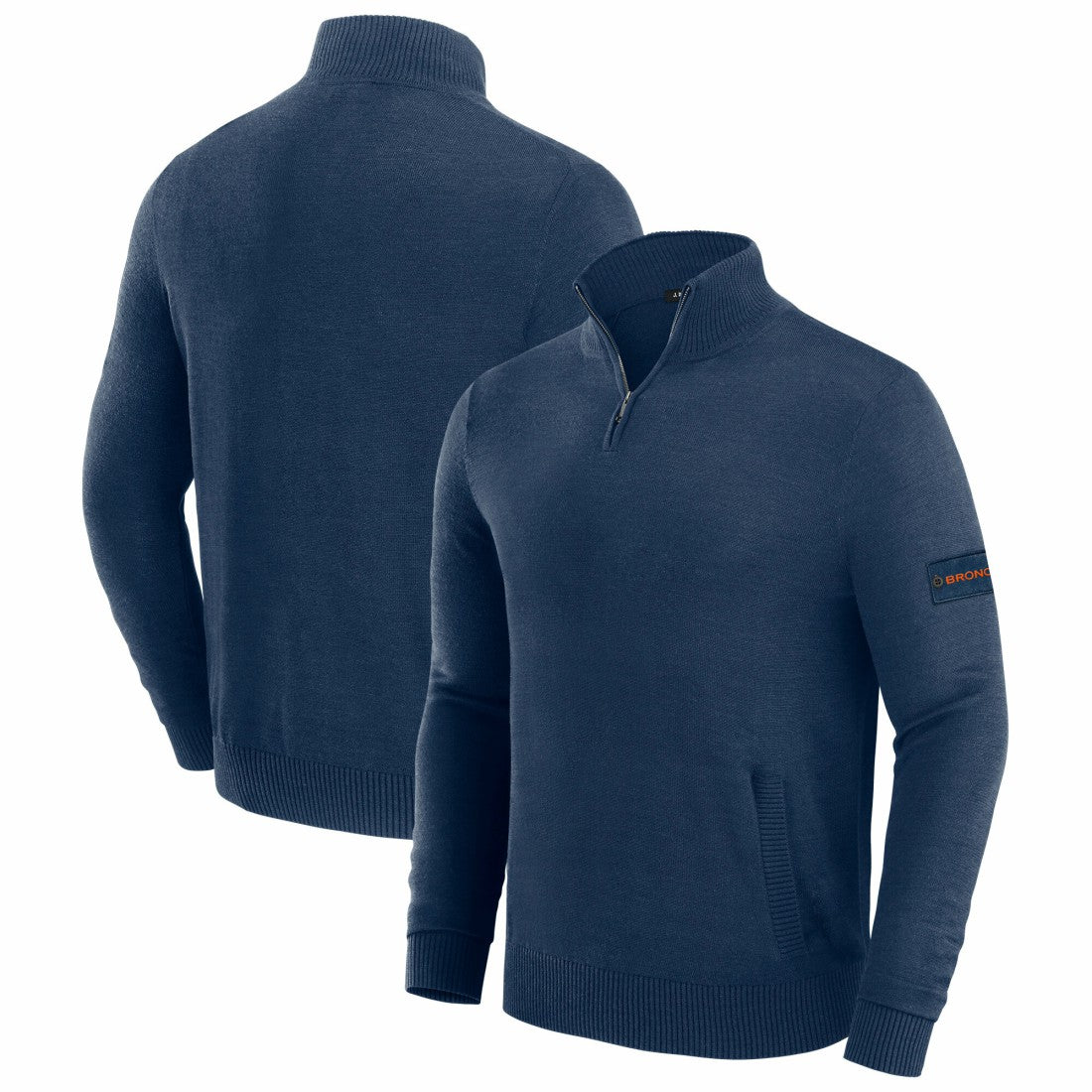 Denver Broncos J. Palmer Franchise Quarter-Zip Sweater - Navy - NFL