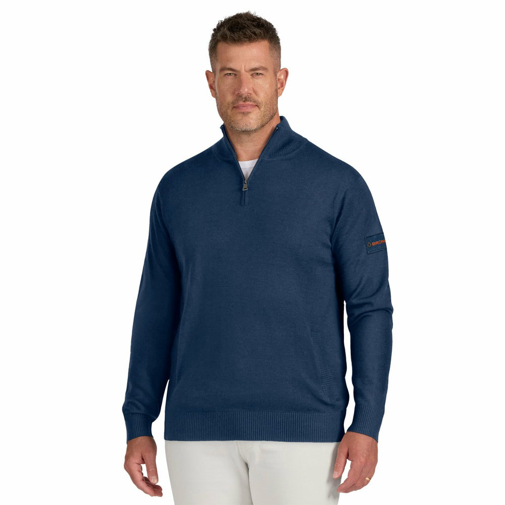 Denver Broncos J. Palmer Franchise Quarter-Zip Sweater - Navy - NFL