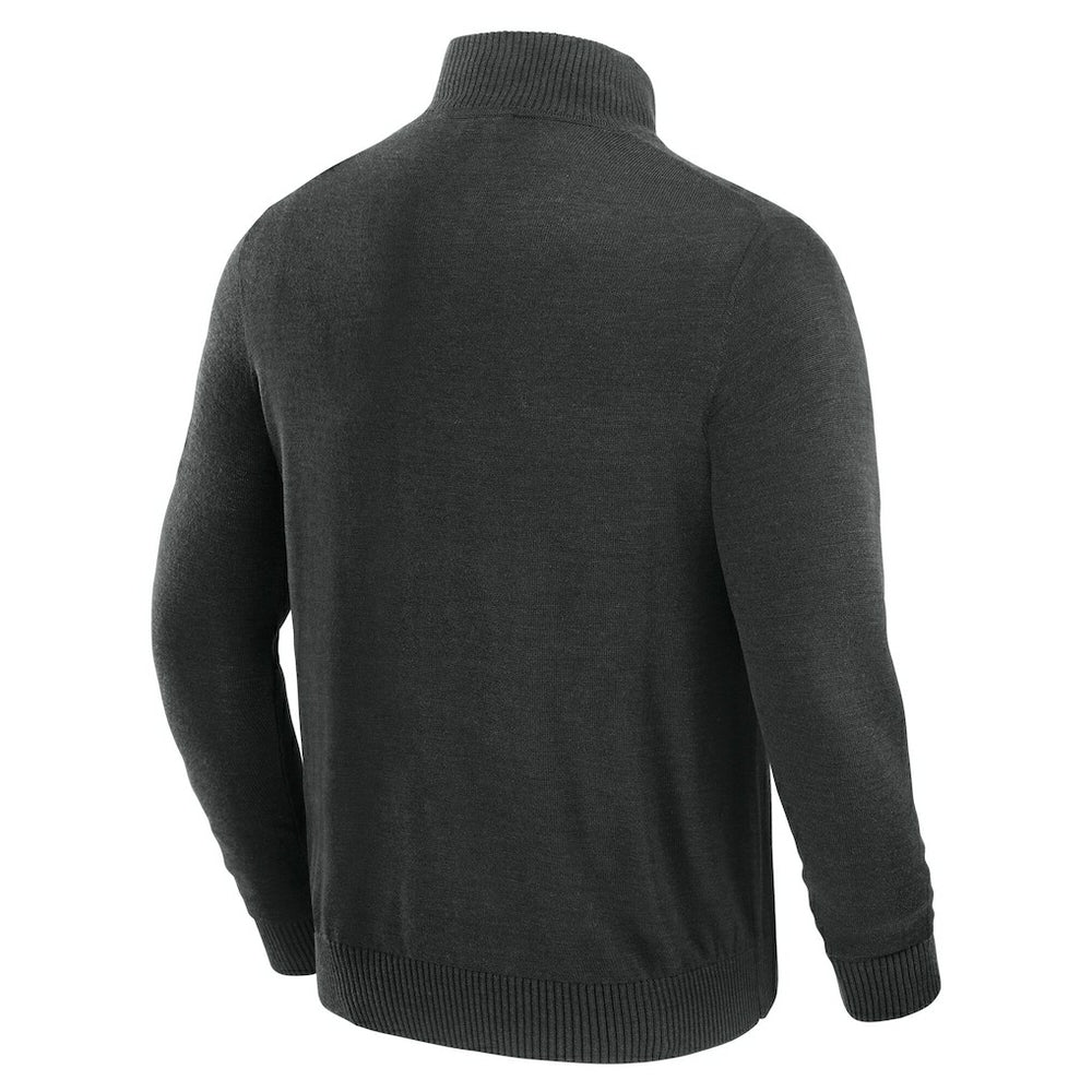 Cincinnati Bengals J. Palmer Franchise Quarter-Zip Sweater - Black - NFL