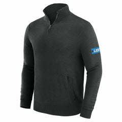 Detroit Lions J. Palmer Franchise Quarter-Zip Sweater - Black - NFL