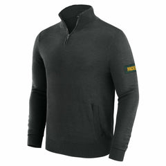 Green Bay Packers J. Palmer Franchise Quarter-Zip Sweater - Black - NFL
