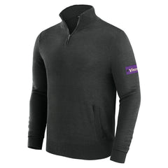 Minnesota Vikings J. Palmer Franchise Quarter-Zip Sweater - Black - NFL