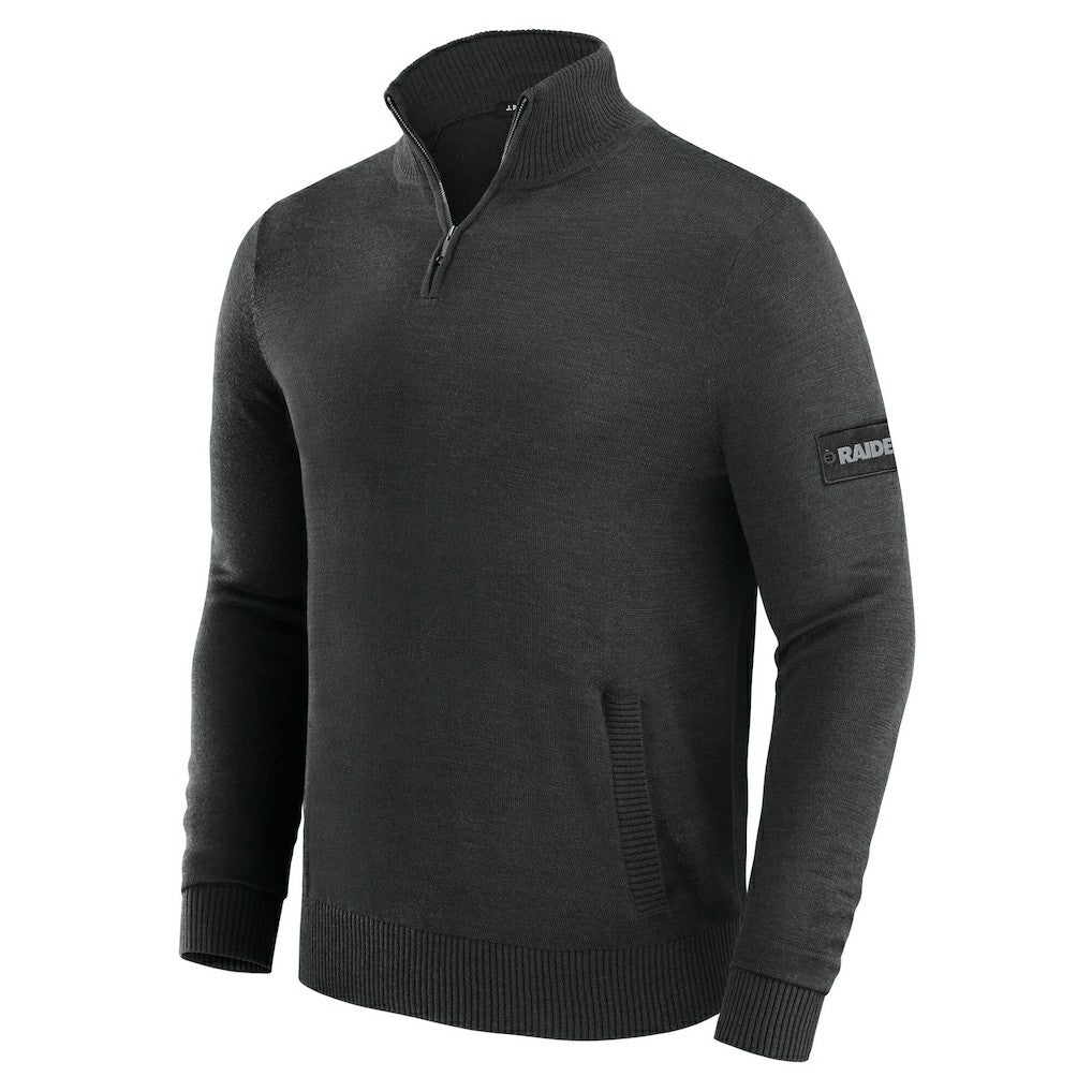 Las Vegas Raiders J. Palmer Franchise Quarter-Zip Sweater - Black - NFL
