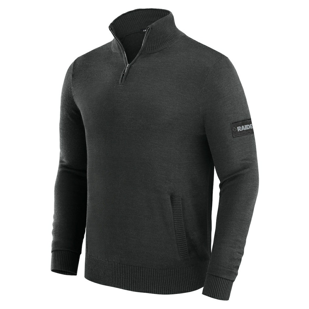Las Vegas Raiders J. Palmer Franchise Quarter-Zip Sweater - Black - NFL