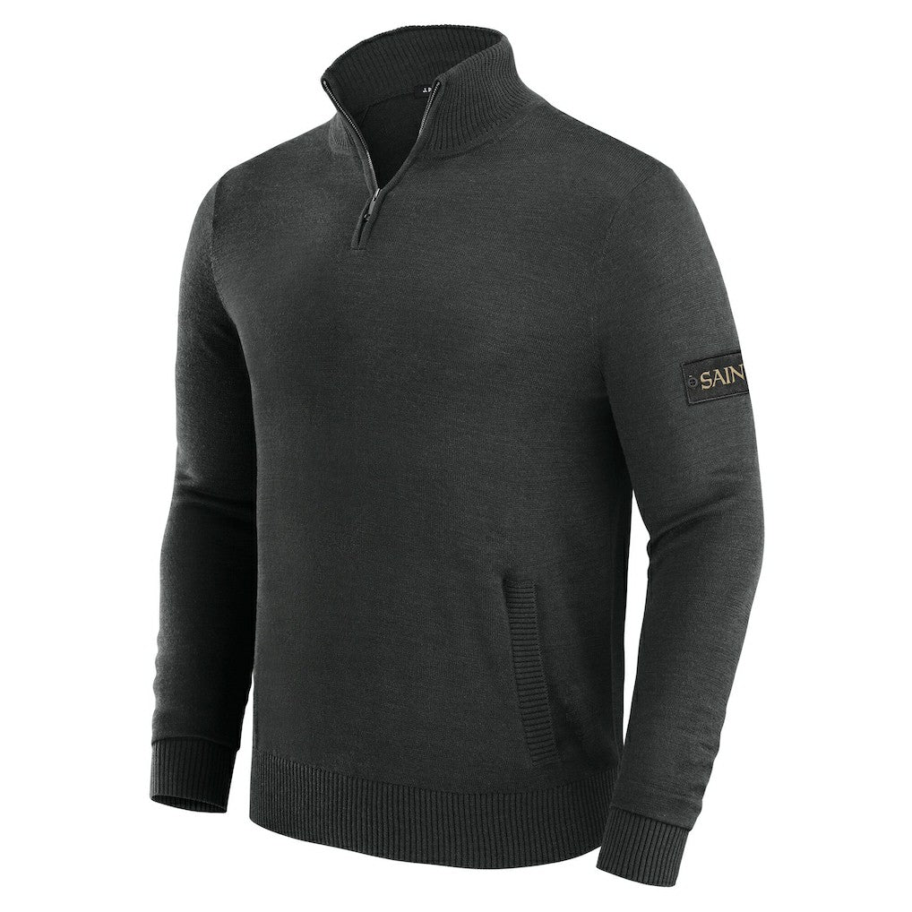 New Orleans Saints J. Palmer Franchise Quarter-Zip Sweater - Black - NFL