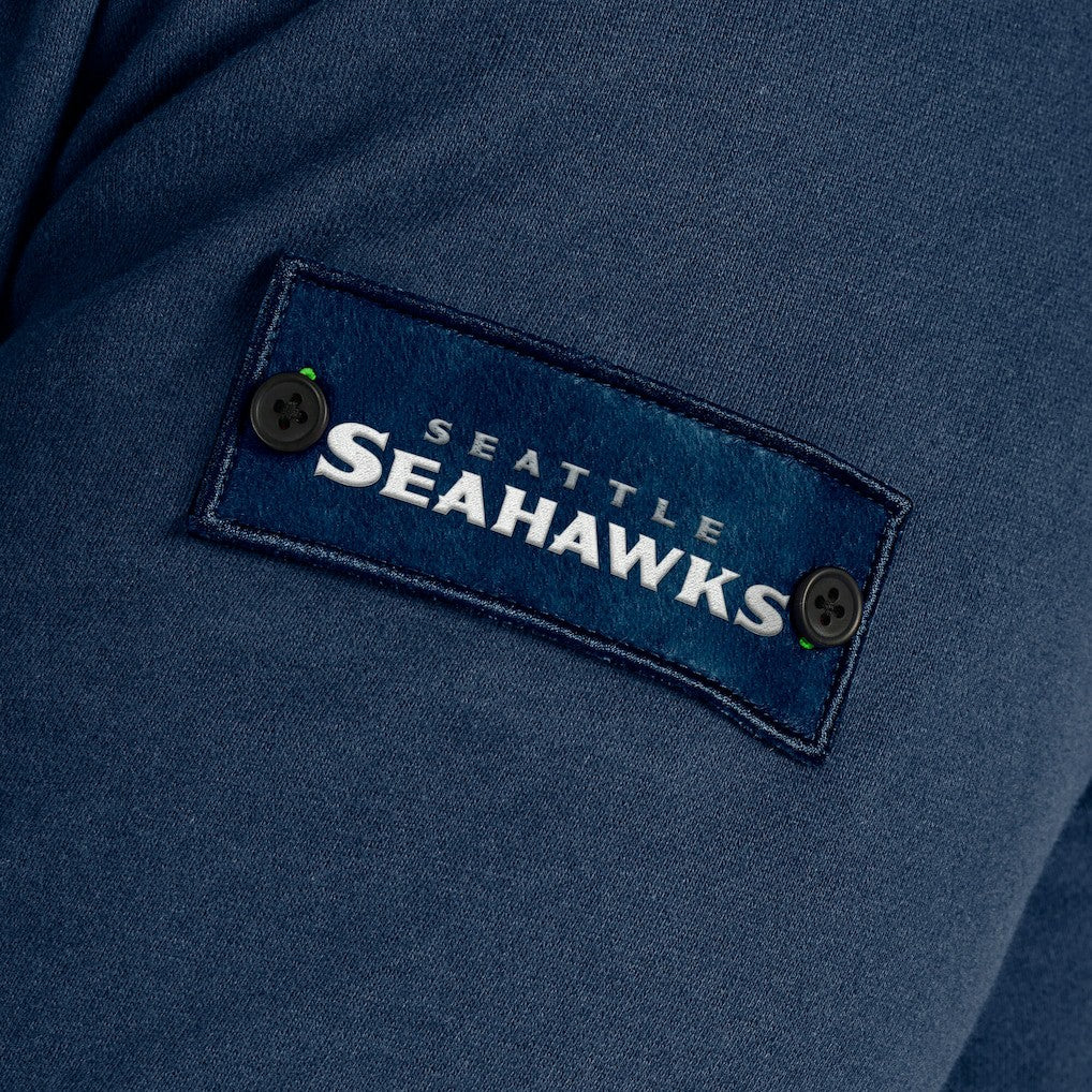 Seattle Seahawks J. Palmer QB1 Full-Zip Sweatshirt - Navy - NFL