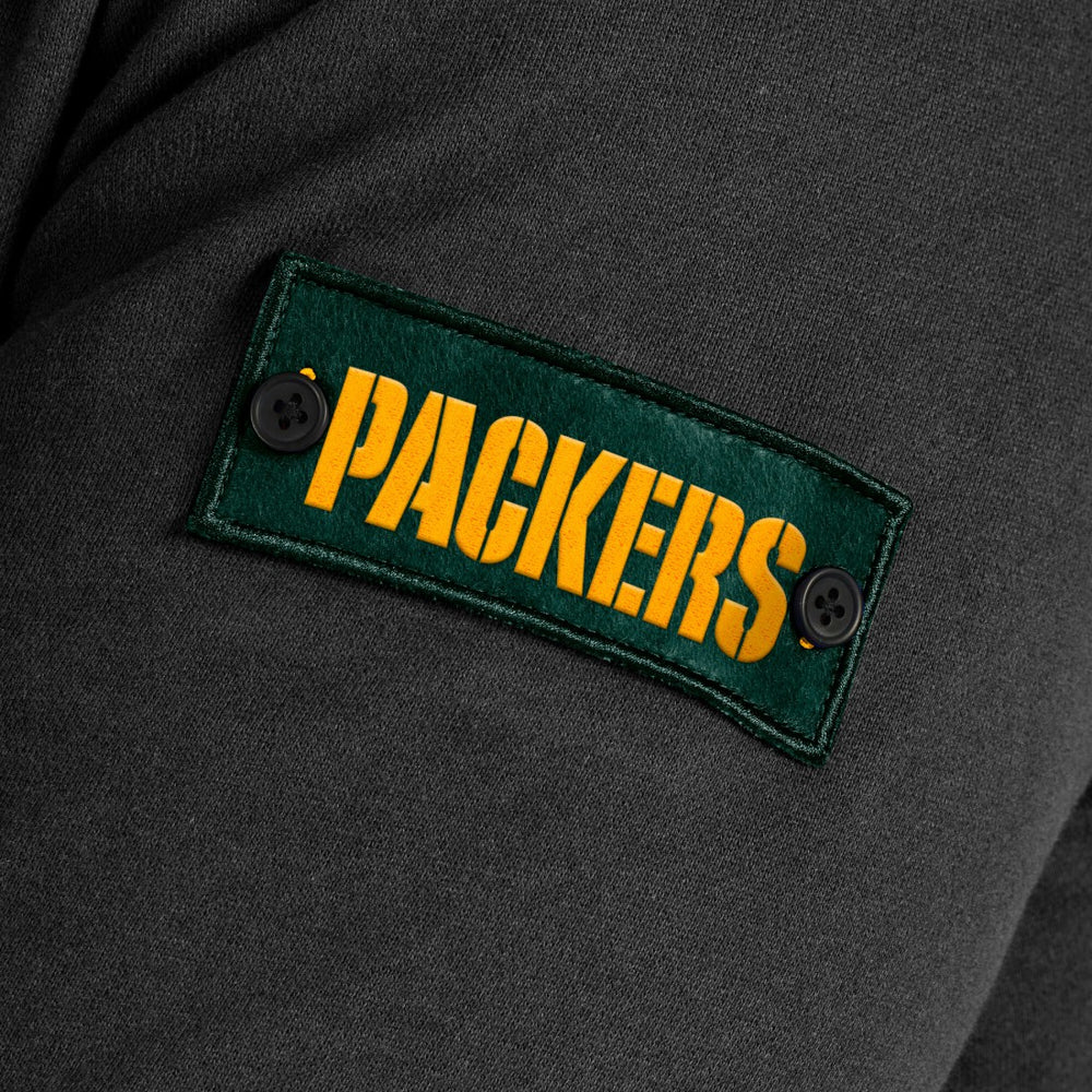Green Bay Packers J. Palmer QB1 Full-Zip Sweatshirt - Black - NFL